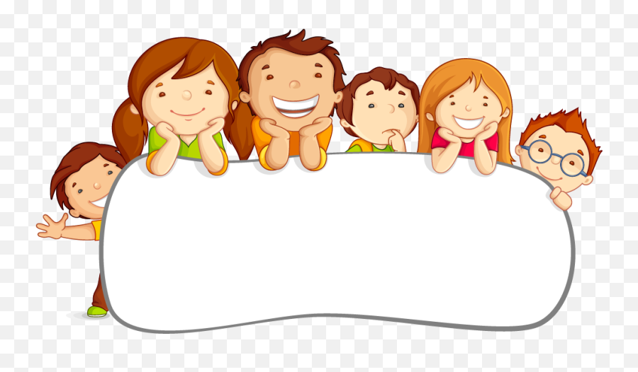 Download Cute Illustration Cartoon - Animated Sunday School Children Emoji,Pretty Emoticon Borders