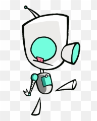Broken Gir - Invader Zim Gir Emoji,Invader Zim Emoji