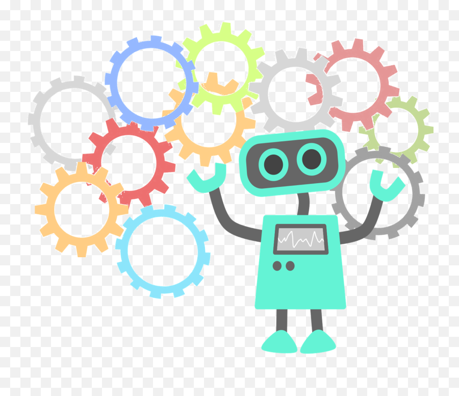 Robot Weekend - Robot Clip Art Cute Png Download Full Emoji,Bots Kawaii Emoticon