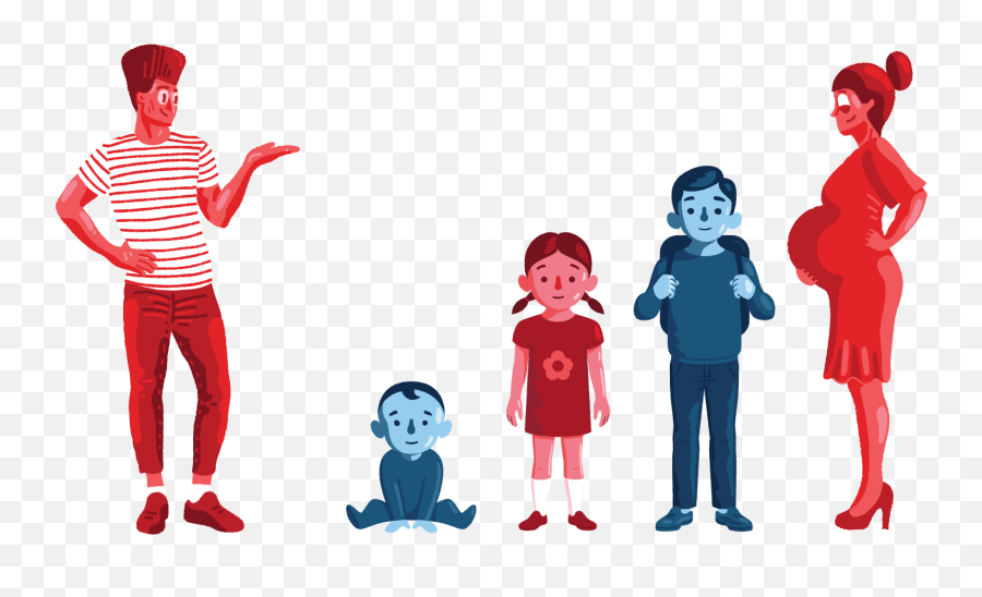 Imágenes Vectoriales Gran Familia En Png Y Svg Estilo Emoji,Emoji Embarazada