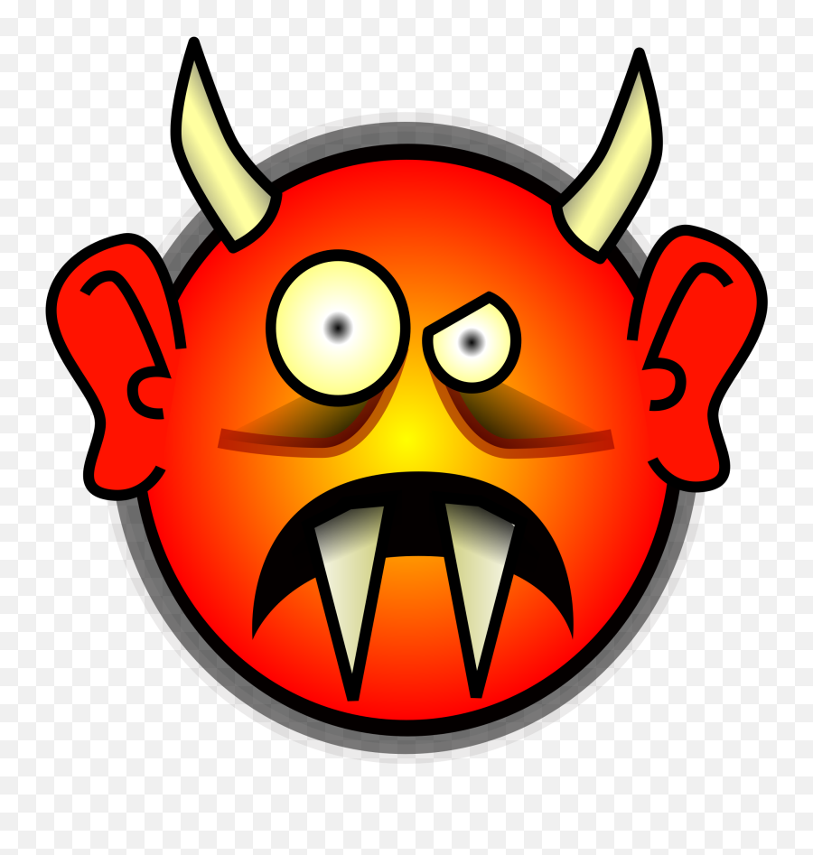 Fileemblem - Evildevilsvg Wikimedia Commons Happy Emoji,Devil Emoticon Text