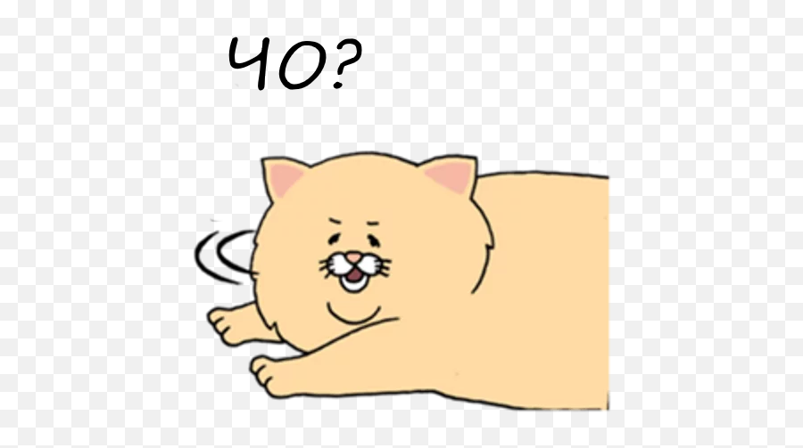 Telegram Sticker 40 From Collection Sad Fat Cat Emoji,Fat Cute Cat Emoji