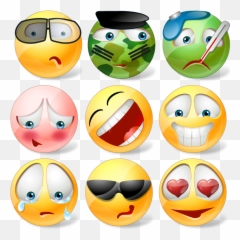 Vector Emoticons Icons - Emoticons Emoji,Free Emoticons