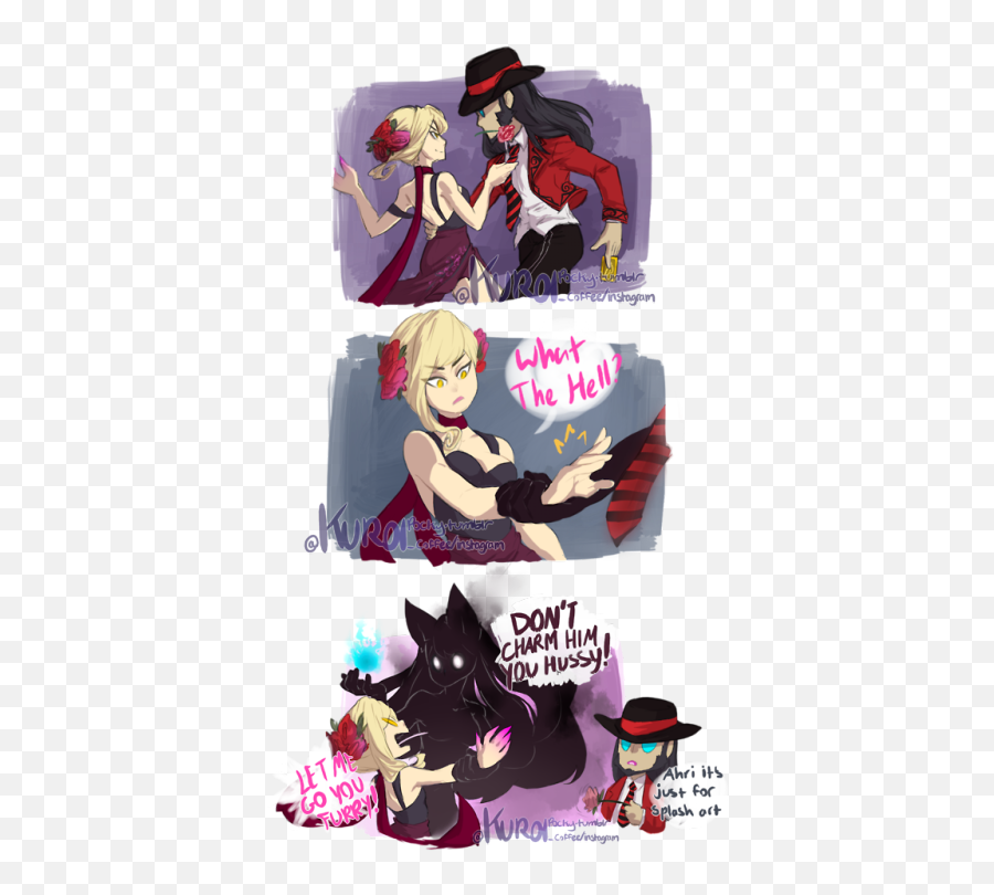 Download Lol Twisted Fate And Ahri - League Of Legends Twisted Fate X Evelynn Emoji,Ahri Emoji