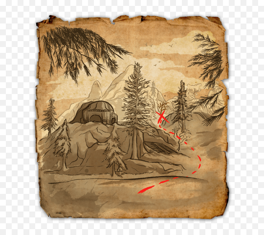 Western Skyrim Treasure Map Ii Elder Scrolls Online Wiki - Sketch Emoji,Use A Steam Emoticon In Chat Achievement