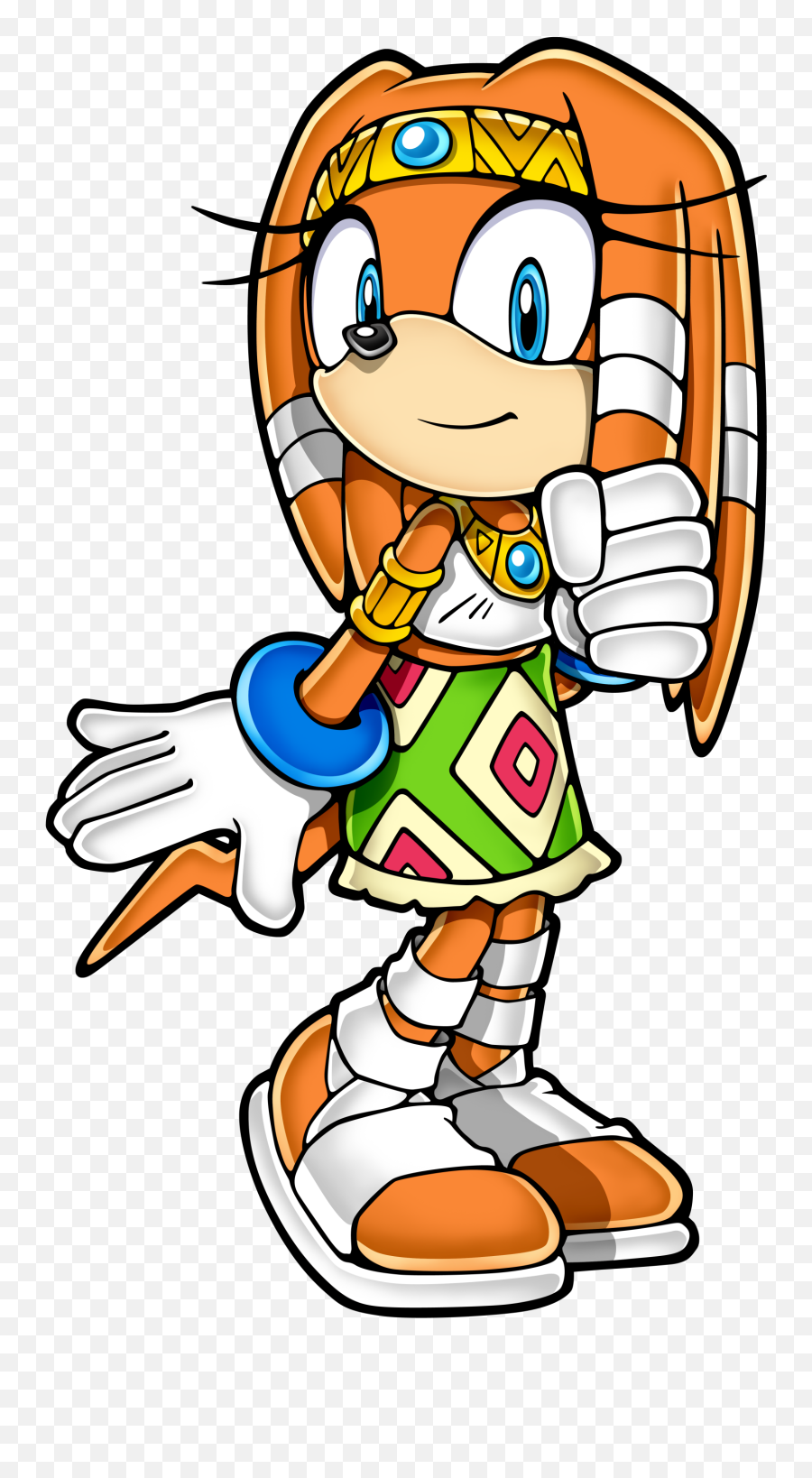 The Lara - Sonic Tikal The Echidna Emoji,Dreadlock Emoji