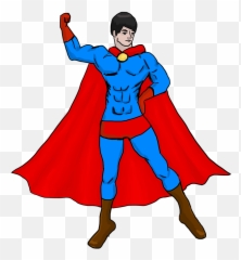 Superman Clipart Free Download Transparent Png Creazilla - Superman Muscles Vector Emoji,Superman Emoji Art