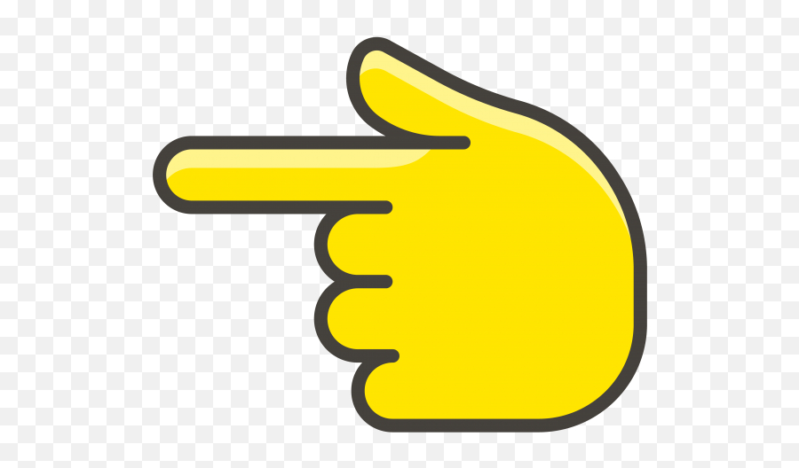 Backhand Index Pointing Left Emoji - Vertical,Pointing Emoji