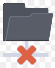 Network Folder Cross Icon - Horizontal Emoji,Cross Folder Folder Emoji