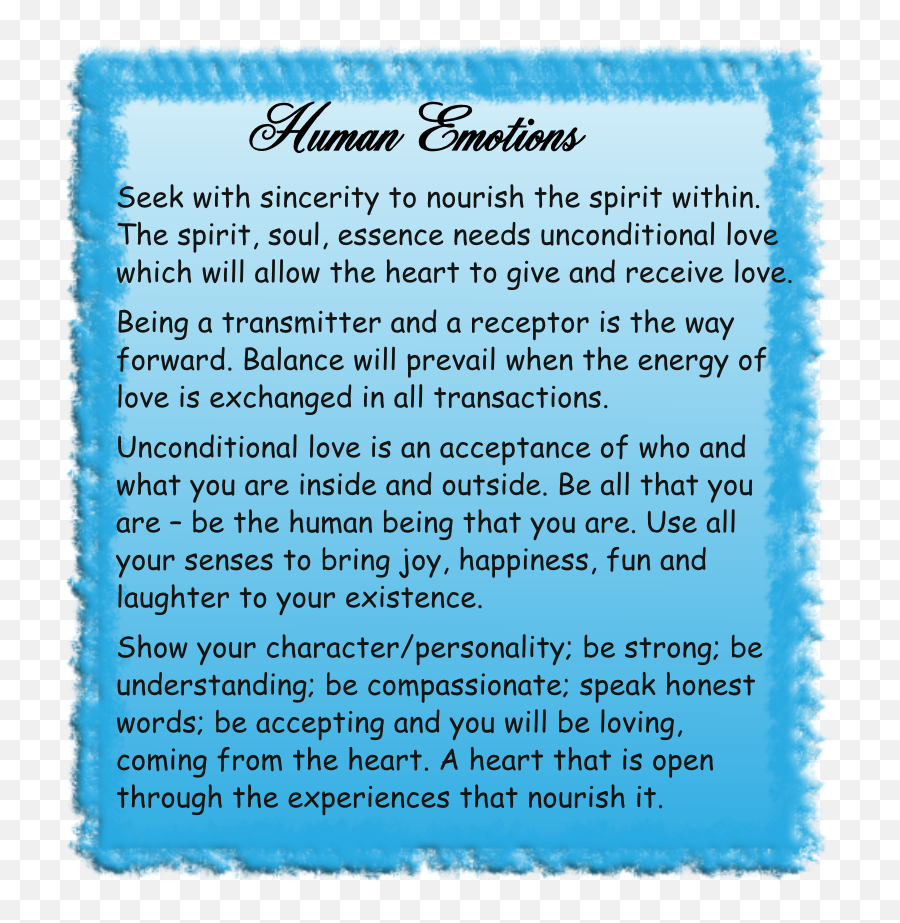 Human Emotionsu201d U2013 Channelled Spiritual Message From The - Horizontal Emoji,Emotions Of Love