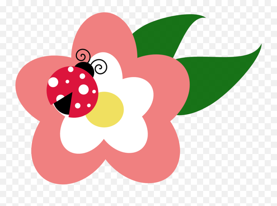 Ladybug Clipart - Clip Art Library Cute Flower Clipart Emoji,Iphone Emoji Ladybug
