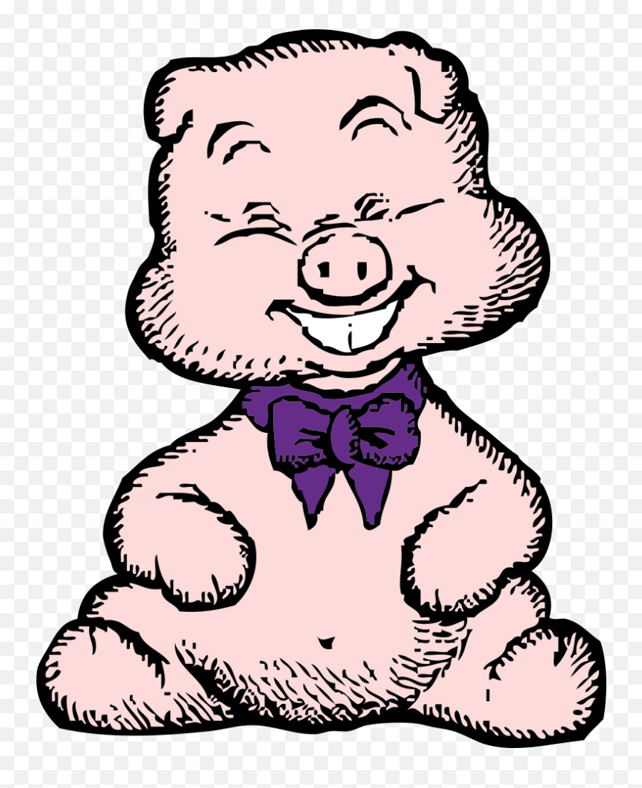Laughing Pig 1 Png Svg Clip Art For Web - Download Clip Art Emoji,Laughing Emoji Cushion