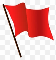 Waves Clipart Illustration Waves - Transparent Background Red Flag Vector Emoji,Communist Flag Emoji