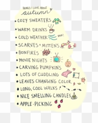 Autumn List Quotes Cute Fall Sticker By Savanna Bell - Cute Fall Quotes Emoji,Brr Emojis