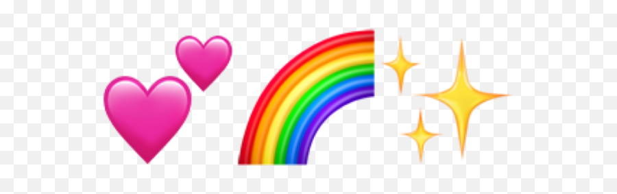 Download Emoji Heart Rainbow - Png De Arco Iris Emoji,Rainbow Emoji