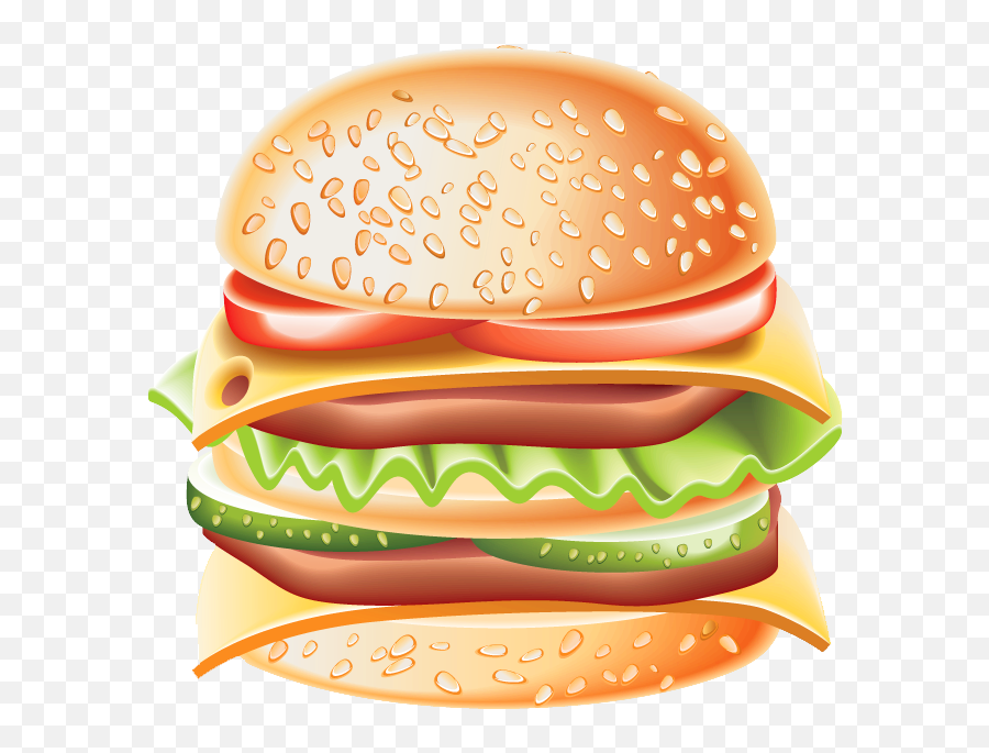 Free Hamburger Transparent Background - Big Hamburger Cartoon Png Emoji,Hamburger Emoji