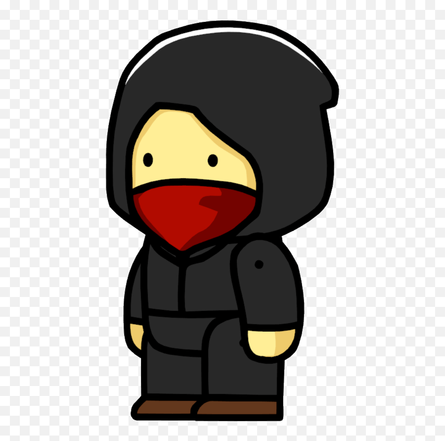 Scribblenauts Anarchist Transparent Png - Stickpng Scribblenauts Terrorist Emoji,Anarchist Emoji