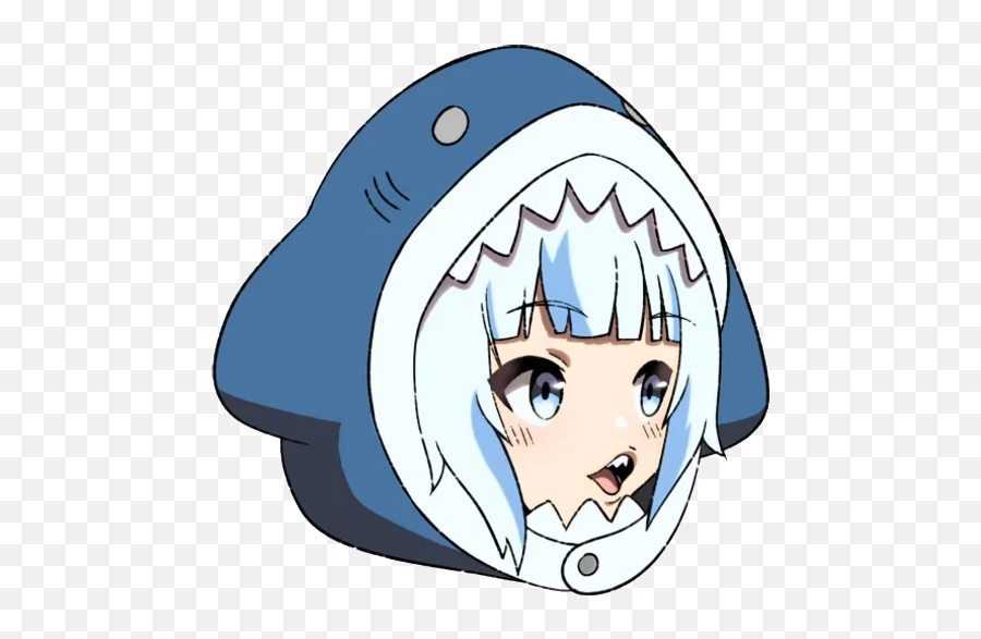 Sticker Maker - Hololive En 3 Mackerel Sharks Emoji,Ahegao Discord Emojis