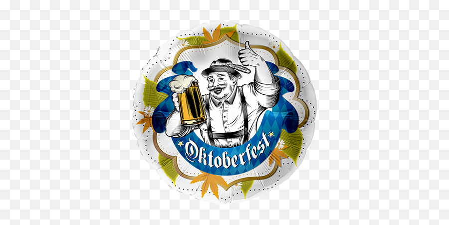 Oktoberfest Banner Folienform Rund 285in71cm - Badge Emoji,Emoji 2 Oktoberfest