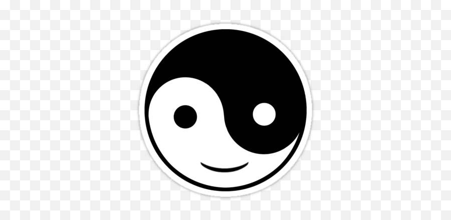 Yy By Paul Fleetham - For Jayu0027s Wall Ying Yang Yin Yang Smiley Face Emoji,Yin Yang Emoticon