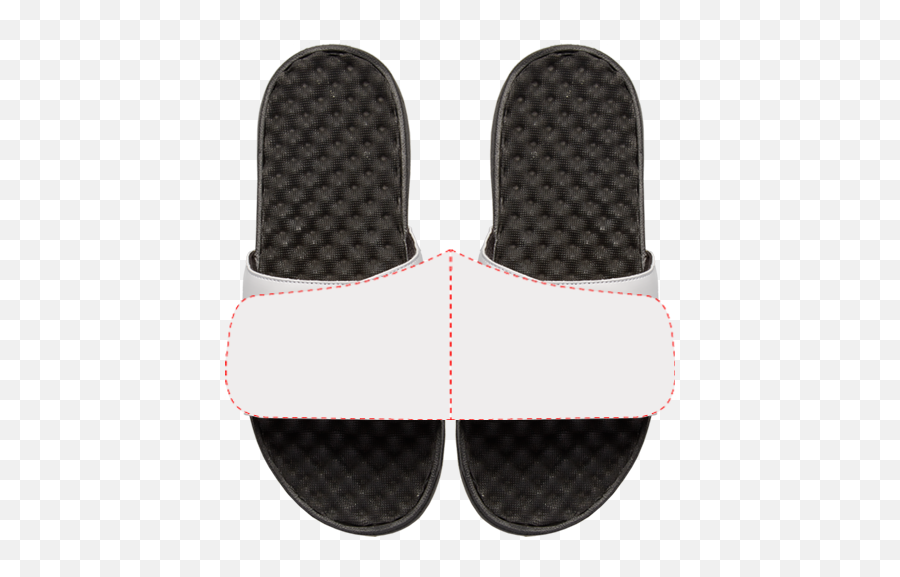 Your Customized Islide Sandalwhite - Islide Sandals Emoji,Chicago Blackhawks Emojis For Android