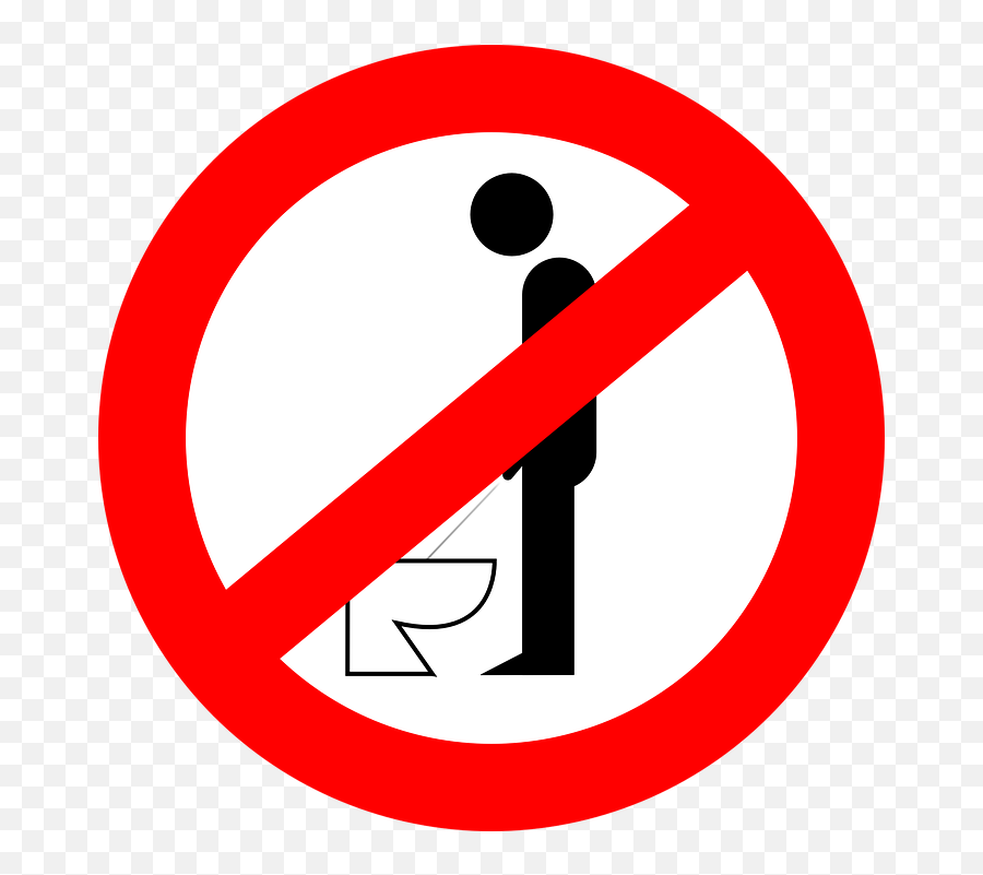 Urinating Forbidden Peeing - Free Vector Graphic On Pixabay Emoji,Awesomeface Emoticon Afro