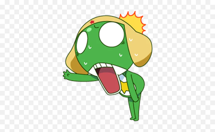 Keroro 01 Sticker Pack - Stickers Cloud Fictional Character Emoji,Keroro Gunso Emoticons