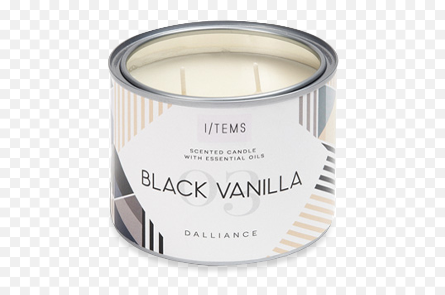 Scented Candle Black Vanilla - Cylinder Emoji,Emotion Scent Cans