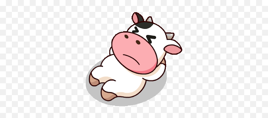 Milk Cow Party Time Animated By Van Khanh Nguyen Emoji,Cute Emoji Cow
