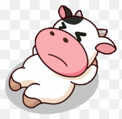 Milk Cow Party Time Animated By Van Khanh Nguyen Emoji,Cute Emoji Cow