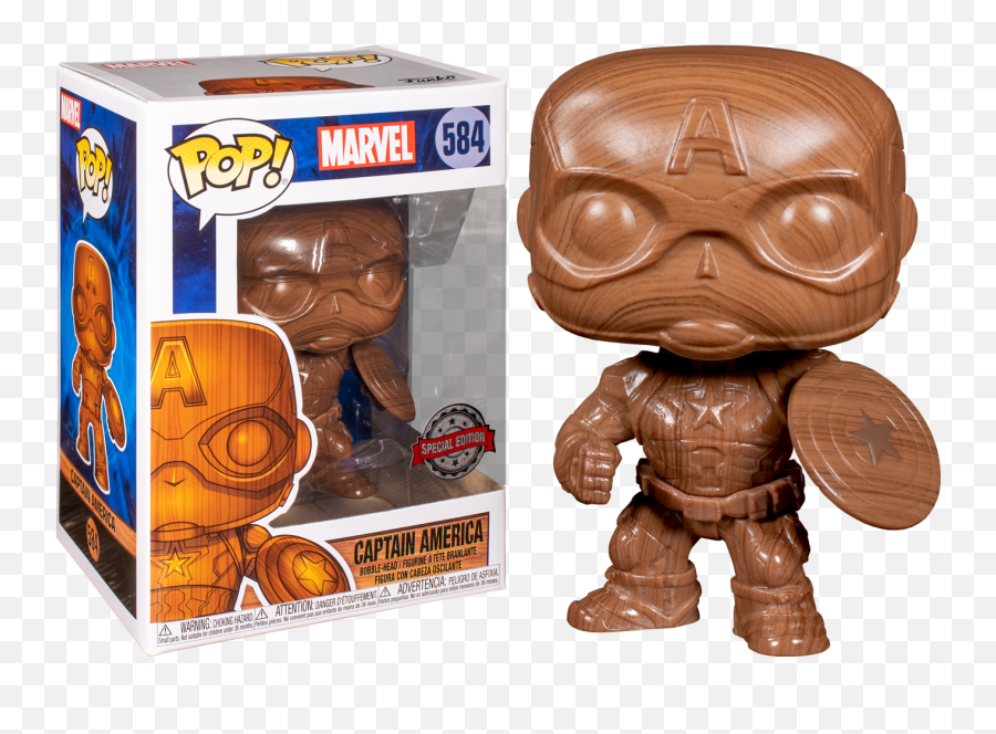 Funko Pop Captain America - Captain America Wood Deco 584 Emoji,Captain Marvel Has No Emotion