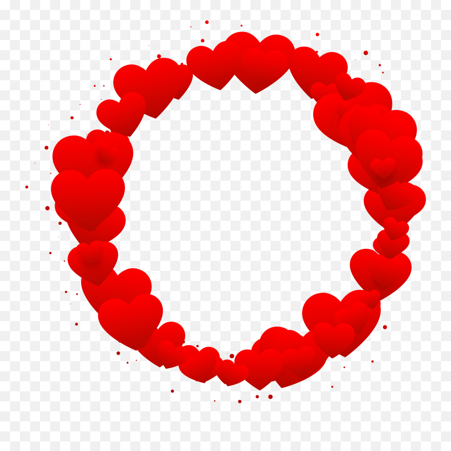 Heart Border Clipart Png Image Free - Circle Borders Free Download Emoji,Emoji Border