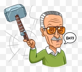Stan Lee Sticker Pack - Stickers Cloud Emoji,Guz With Glasses Emoji