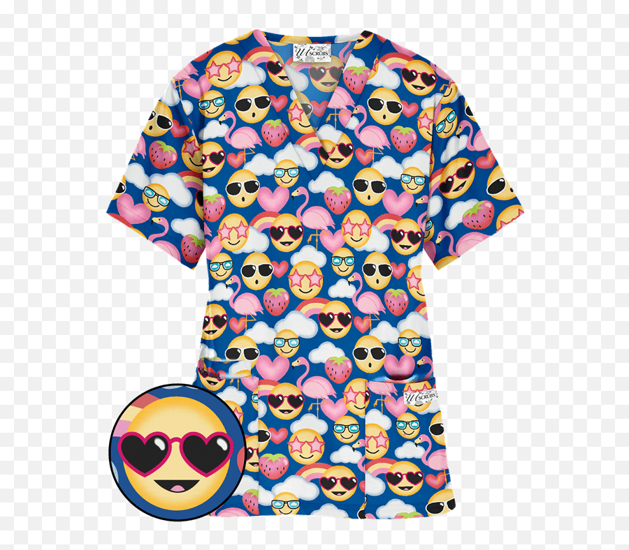 Pin - Short Sleeve Emoji,Emoji Blouse