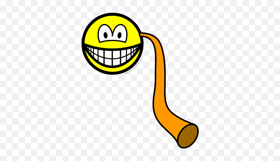 Old Hearing Trumpet Smile Smilies Emofacescom - English Smile Emoji,Horns Emoticon