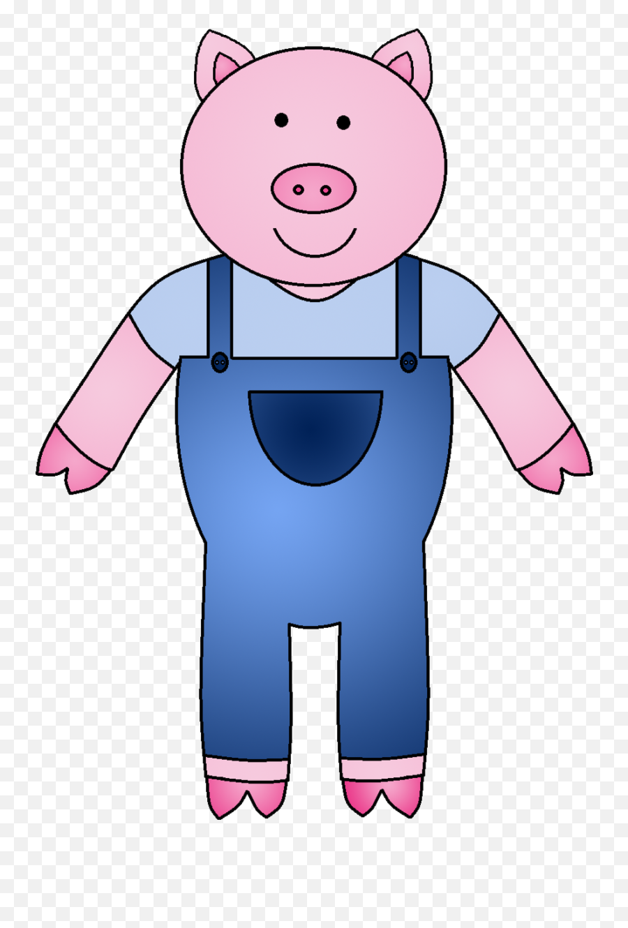 House Clipart Three Little Pig House - Clip Art Emoji,Pig Emoji Shirt