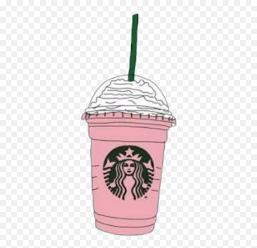 Starbucks Pink Tumblr Cute Sticker By Mafer - Cute Wallpapers Starbucks Emoji,Starbucks Emoji Background
