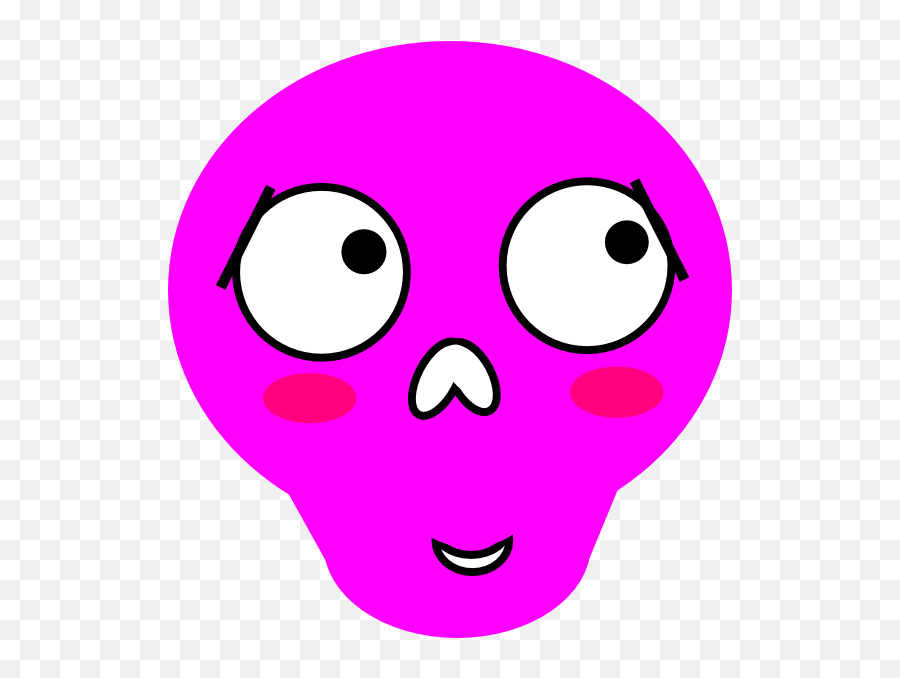 Shy Magenta Clip Art At Clkercom - Vector Clip Art Online Dot Emoji,Emoticon For Shy