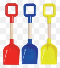 Spade - Sand Spade Wooden Shaft 36cm Assorted Colours Snow Shovel Emoji,Is There A Shovel Emoji