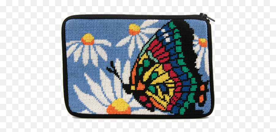 Needlepoint Purse Kits - Needlepoint Stitch For Butterfly Emoji,Emoji Needlepoint