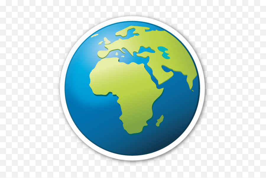 Earth Globe Europe Africa - World Sticker Emoji,Europe Emoji