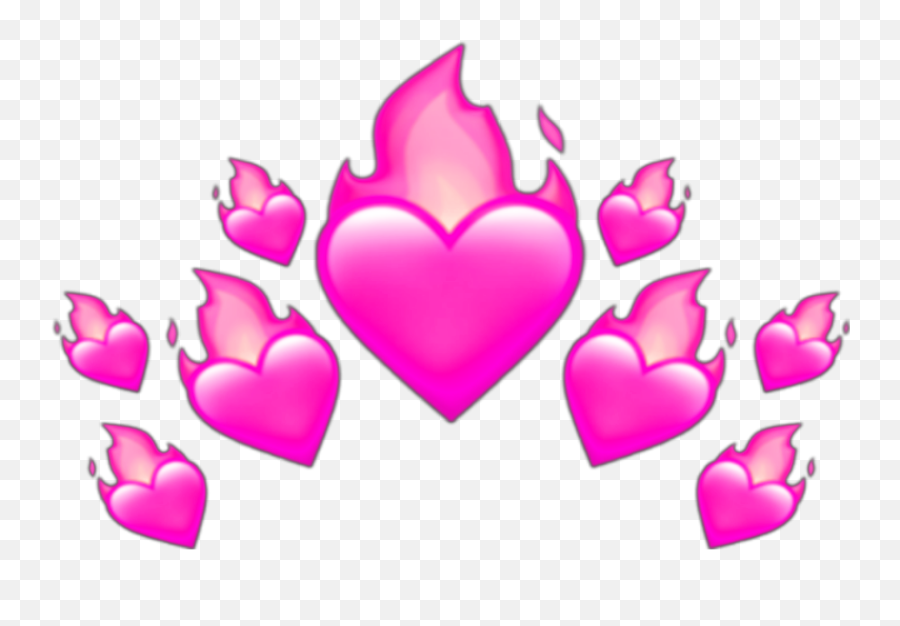 Heart Hearts Fire Emoji Sticker By - Yellow Aesthetics Heart,Fire Emoji