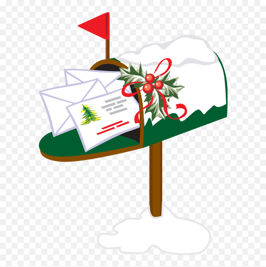 Mailbox Clipart Holiday - Christmas Mailbox Clipart Png Christmas Mailbox Clipart Emoji,Free Holiday Emoji