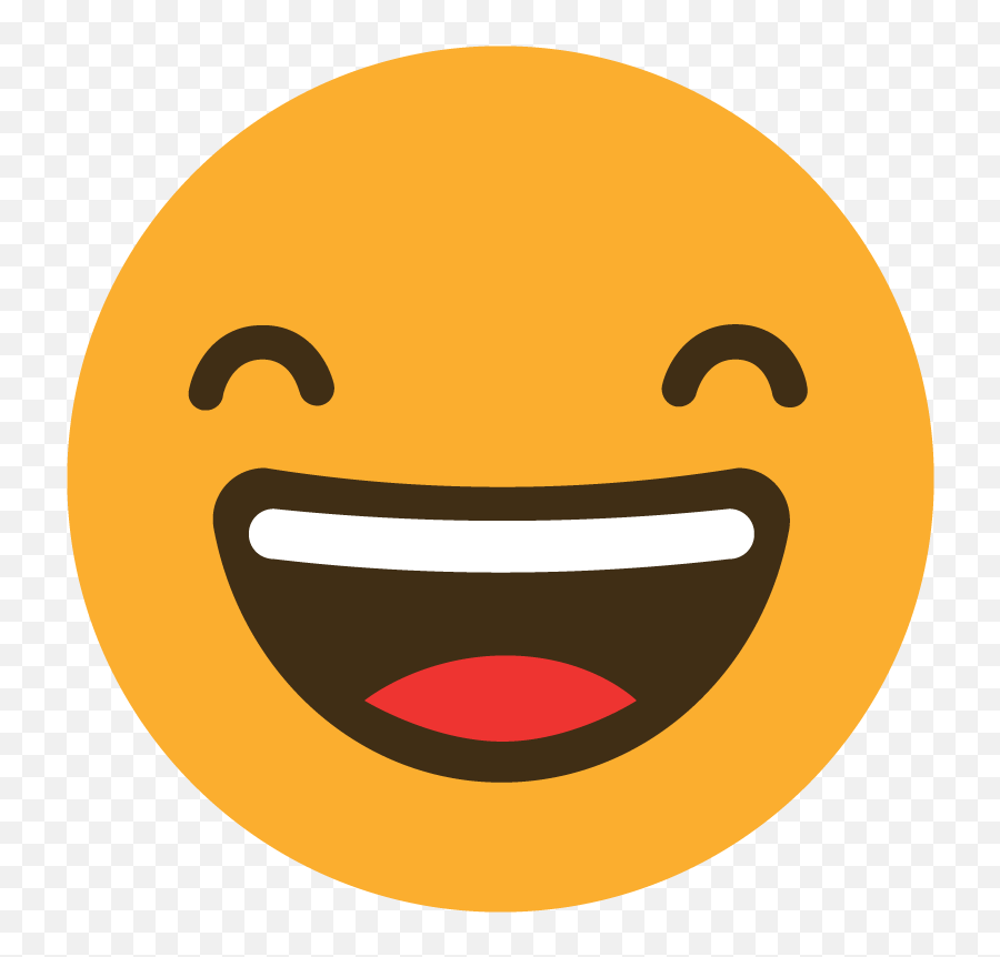 Download Hd Happy Reaction Emoji Icon Vector Graphic - Happy Emoji Icon Png,Angel Emoji