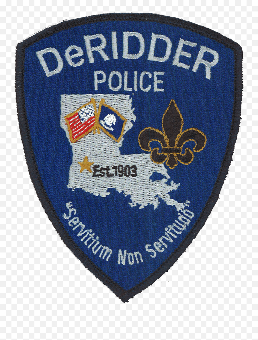 Deridder Police Make Arrest In Stabbing - Deridder Police Department Badge Emoji,Indiana Jones Emoticon For Facebook