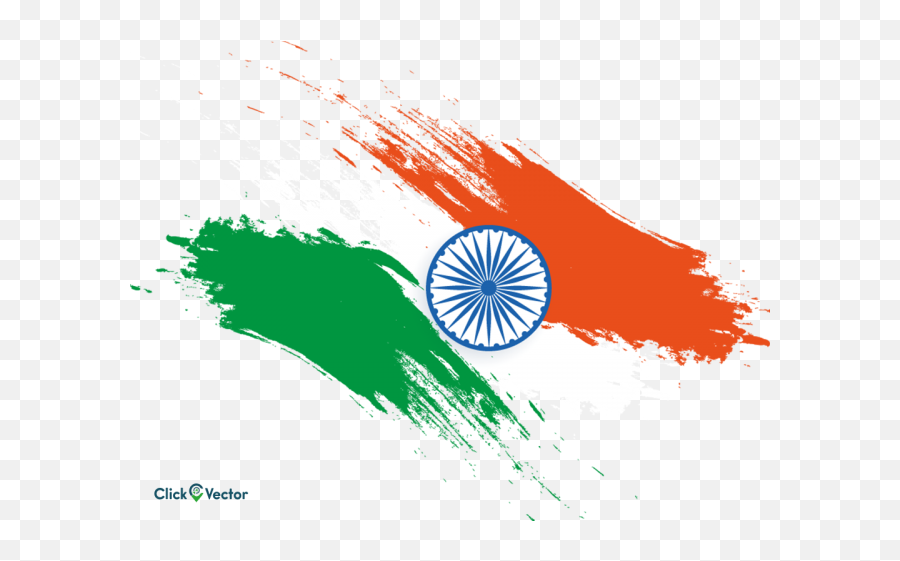 Abstract India Flag Logo Wave Vector - Artistic Emoji,India Independece Day Emojis