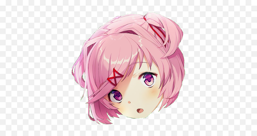 Natsuki Curious Doki Doki Literature Club Team Fortress 2 Emoji,Banjo Emoji