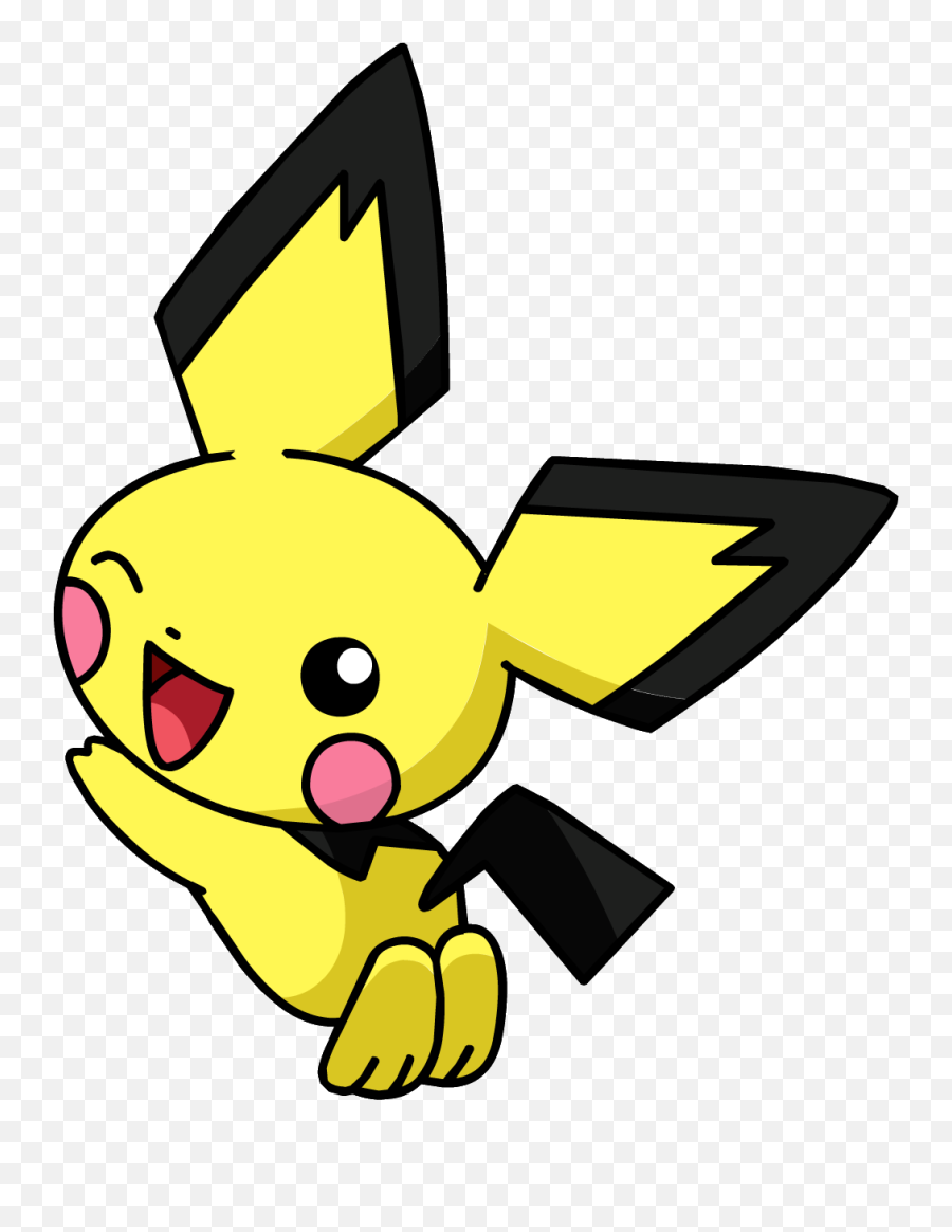 Anime Pokemon Transparent Png - Pokemon Pichu Transparent Background Emoji,Pokemon Emoji