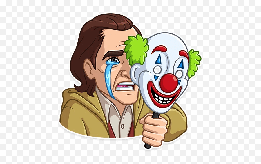 Joker - Telegram Sticker Joker 2019 Telegram Stickers Emoji,Animated Joker Emoji