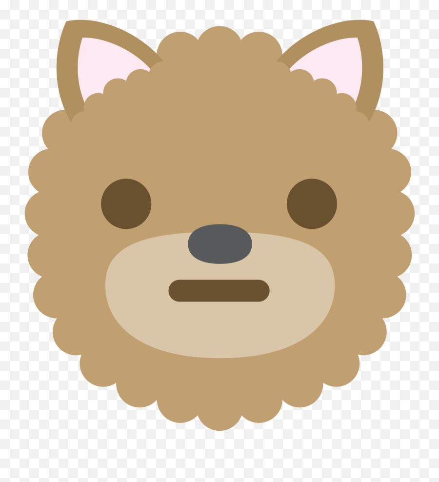 Free Emoji Dog Face Neutral Png With - Happy,911 Emoji
